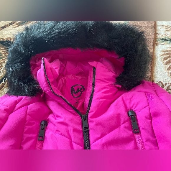 Michael Kors 💅 Azalea Pink Winter Fur Coat MK Designer Jacket ( NWT ) - Picture 12 of 15